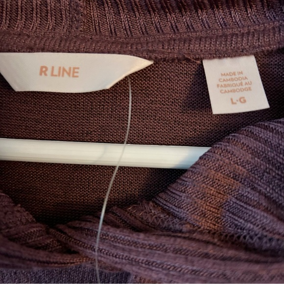 NWT Reitmans eggplant ribbed nightdress with hood size XL - Picture 8 of 8